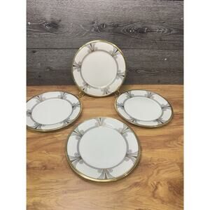 Lenox Dimension Collection Eternal Deco 9.25'' Luncheon Plate~set Of 4